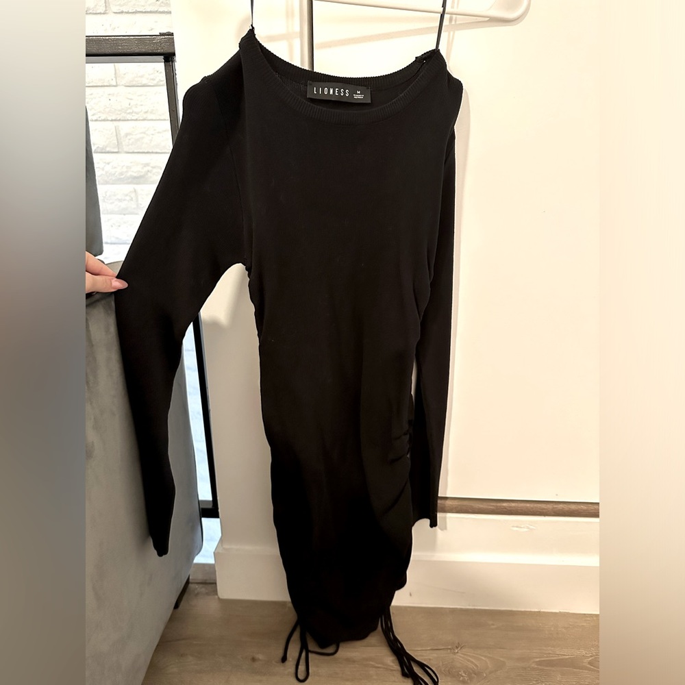 Black Mini Scrunch dress